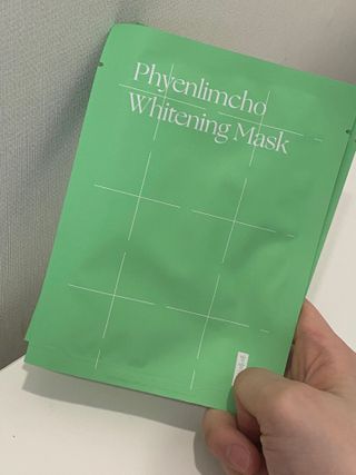 방방곳곳 편림초 수분진정 화이트닝 마스크팩 — 5점을 준 리뷰어가 2022년 10월 올린 사용 사진