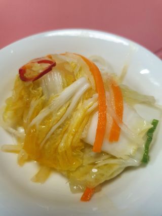 셰프애찬 단호박 백김치 1kg — 5점을 준 리뷰어가 2022년 10월 올린 사용 사진