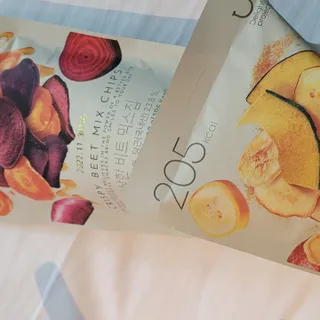 딜라이트 프로젝트 원물칩 2종 6ea(비트 믹스칩, 단호박 믹스칩) — 5점을 준 리뷰어가 2022년 4월 올린 사용 사진