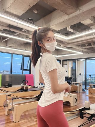 [딕시] dxxy 딕시 리프레시 퍼펙트® 숏 슬리브 — 5점을 준 리뷰어가 2022년 5월 올린 사용 사진