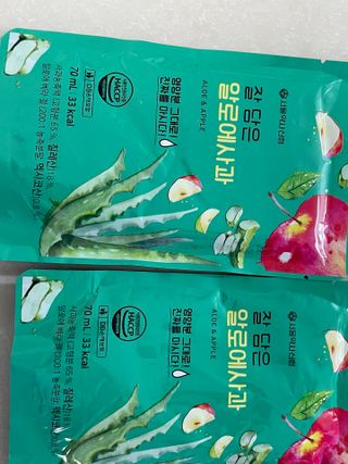 서울약사신협 잘 담은 알로애사과_70ml x 30포 — 5점을 준 리뷰어가 2021년 10월 올린 사용 사진