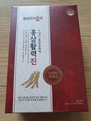 힘내라김홍삼 홍삼활력진 50ml x 5포 — 5점을 준 리뷰어가 2021년 3월 올린 사용 사진