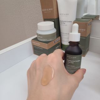 마리엔메이 센서티브 수딩 젤 크림 + 어성초 티트리 추출물 세럼 + 어성초 티트리 모공 클렌징 폼 — 5점을 준 리뷰어가 2021년 9월 올린 사용 사진