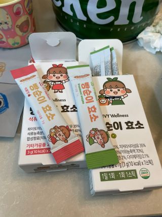 아이비웰니스 빵순이 효소 키위맛 7포 + 석류맛 7포 (총 14포, 2주분) — 5점을 준 리뷰어가 2022년 12월 올린 사용 사진