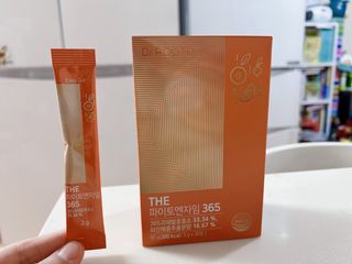 [닥터루템]맛있는 파인애플맛 과채효소 THE파이토엔자임365 1box (30포) — 3.5점을 준 리뷰어가 2022년 10월 올린 사용 사진