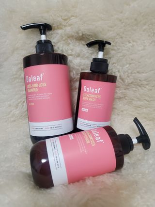 달리프 진저 베러 퍼퓸 탈모 완화 샴푸 1000ml 향 3종 — 5점을 준 리뷰어가 2021년 1월 올린 사용 사진