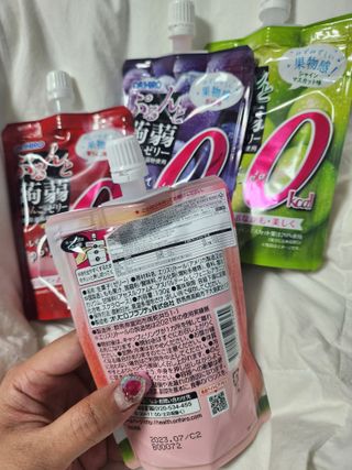 ORIHIRO 오리히로 곤약젤리 제로칼로리 130g 4종 4팩(맛별로 1팩씩) — 5점을 준 리뷰어가 2023년 2월 올린 사용 사진