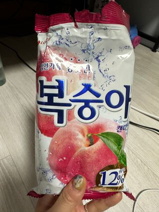 청포도캔디 복숭아캔디 — 5점을 준 리뷰어가 2022년 11월 올린 사용 사진