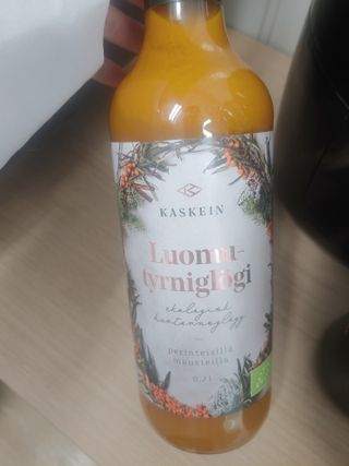 H365 [Kaskein Luomutyrniglögi] 핀란드 전통 무알콜 멀드와인 시벅톤 글로기 — 5점을 준 리뷰어가 2021년 5월 올린 사용 사진