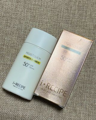 아이레시피 모이스트터치 스포츠 선밀크 50ml (SPF50+ PA+++) — 4점을 준 리뷰어가 2023년 4월 올린 사용 사진