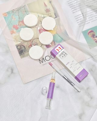 1+2 뷰젤 매직케어 손톱영양제+스톤푸셔+코인타올 셀프 네일케어 — 4점을 준 리뷰어가 2023년 4월 올린 사용 사진
