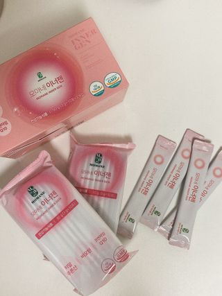 [모마네] 이너뷰티 히알루론산 비오틴 코큐텐 저분자피쉬콜라겐 - 3 g 30포 ★석류맛 — 5점을 준 리뷰어가 2021년 12월 올린 사용 사진