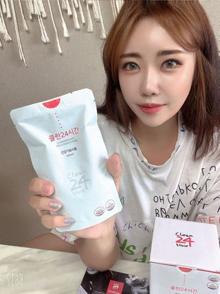 클린24시간 1BOX(5포) + 전용보틀(500ml) — 5점을 준 리뷰어가 2022년 9월 올린 사용 사진