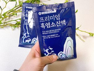 참앤들황토농원 국내산 흑염소를 정성스럽게 담은, 프리미엄 흑염소 진액 70ml x 30포 1박스 — 5점을 준 리뷰어가 2023년 1월 올린 사용 사진
