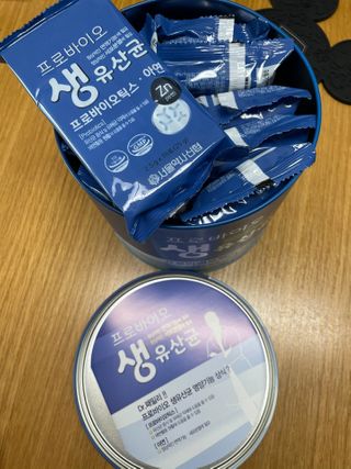 서울약사신협_프로바이오생유산균_2.5G x 100포 — 5점을 준 리뷰어가 2021년 2월 올린 사용 사진