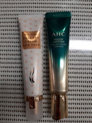 [NEW 탄력유턴 아이크림] AHC 유스 래스팅 리얼 아이크림 포 페이스 — 5점을 준 리뷰어가 2021년 1월 올린 사용 사진