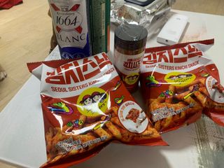 [서울시스터즈] 김치시즈닝 국내 최초 뿌려먹는 김치파우더 100g 1개+ 신제품 김치스낵 90g 2개 — 5점을 준 리뷰어가 2021년 8월 올린 사용 사진
