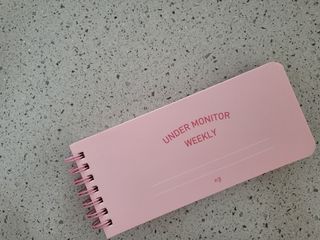 리훈 언더모니터 위클리 플래너 + 다정한 스티커 8mm 원형 칼라 얼굴 표정 1장 — 5점을 준 리뷰어가 2022년 4월 올린 사용 사진