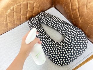 [푸푸몬스터](선물세트) 비건 펫 데오 스프레이(탈취제) 500ml (유향/무향 택 1)+산책 물통+메시지카드 — 5점을 준 리뷰어가 2022년 8월 올린 사용 사진