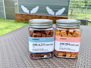 페페로니 진짜 오메가3 연어+소고기 180g+180g — 5점을 준 리뷰어가 2021년 7월 올린 사용 사진