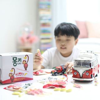 폭신 쫄깃 식감 로맨스, 몽키나나 젤리 8봉지 — 5점을 준 리뷰어가 2021년 3월 올린 사용 사진