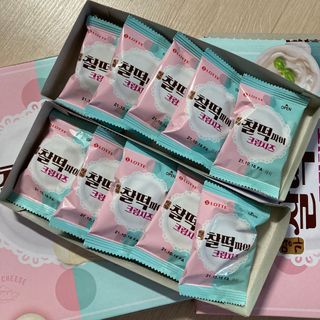 롯데제과 찰떡파이 크림치즈 — 5점을 준 리뷰어가 2021년 6월 올린 사용 사진