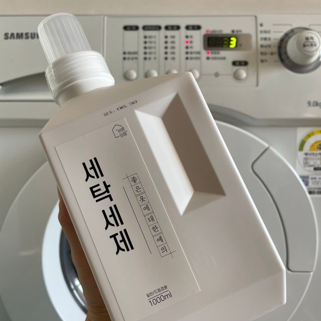 바른양품 친환경 세탁세제 1L 리뷰 사진