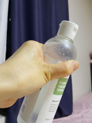나나스킨 하이드로릴렉싱토너 — 5점을 준 리뷰어가 2021년 5월 올린 사용 사진