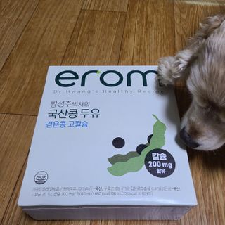 이롬 erom 황성주박사의 국산콩 두유 검은콩 고칼슘 — 5점을 준 리뷰어가 2020년 12월 올린 사용 사진