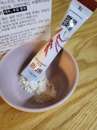 하루 1포로 콜레스테롤, 유산균, 고역가 소화효소까지 한번에 섭취! 다온바이오 홍자임 1개월분(30포) — 5점을 준 리뷰어가 2022년 12월 올린 사용 사진