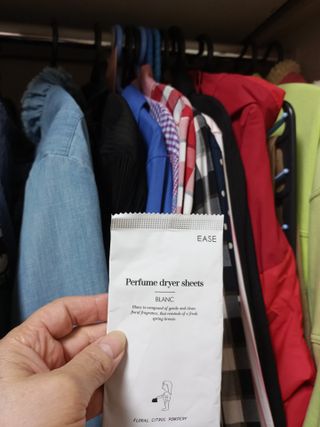[이즈라이프코스메틱] 퍼퓸 드라이어 시트 히노끼향  or 블랑향 2중 택1 30매 — 5점을 준 리뷰어가 2021년 5월 올린 사용 사진