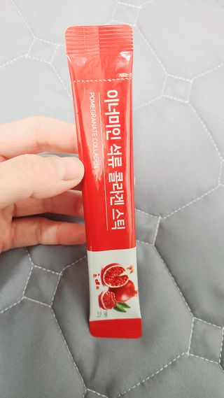 이너미인 석류 콜라겐 스틱 — 5점을 준 리뷰어가 2021년 1월 올린 사용 사진