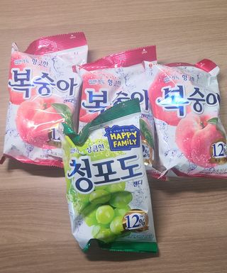 청포도캔디 복숭아캔디 — 5점을 준 리뷰어가 2022년 11월 올린 사용 사진