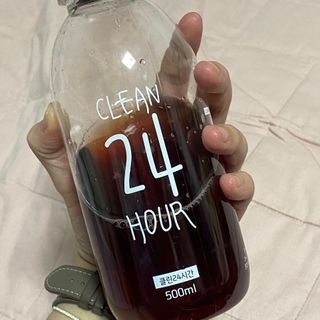 클린24시간 1BOX(5포) + 전용보틀(500ml) — 5점을 준 리뷰어가 2022년 8월 올린 사용 사진