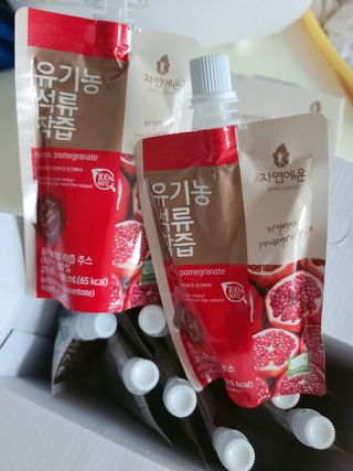 자연에온 유기농 석류 착즙 100mL 10개입 2BOX — 5점을 준 리뷰어가 2020년 12월 올린 사용 사진