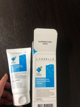 랑벨 수퍼내츄럴 아쿠아 수딩 크림 100ml — 5점을 준 리뷰어가 2022년 4월 올린 사용 사진