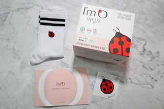 아임오 유기농 생리대 중형 + 레이디오크루삭스 1개 + 쿠폰북 — 5점을 준 리뷰어가 2021년 9월 올린 사용 사진