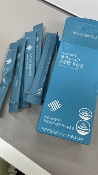 클린24시간 슬림앤유산균 1박스 (3.5g X 15포) — 5점을 준 리뷰어가 2023년 1월 올린 사용 사진