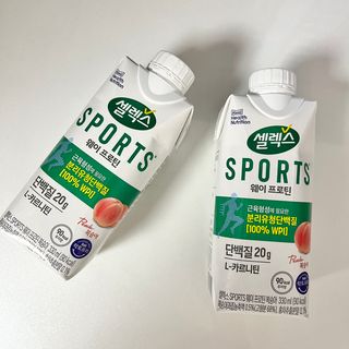 셀렉스스포츠 셀렉스 스포츠 웨이 프로틴 복숭아_ 330ml x 12팩 — 5점을 준 리뷰어가 2021년 10월 올린 사용 사진