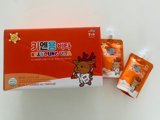 [몸엔용] 아이가 먹는 달콤 국산녹용 키엔용 비타  80ml x 10포 — 5점을 준 리뷰어가 2021년 7월 올린 사용 사진