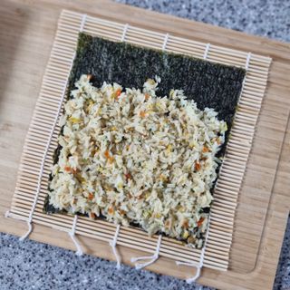 해풀잎 누구나 김밥*1ea [(혼합야채 35g *1ea,  김밥김 (5g, 5ea),  양념간장 (6g, 5ea), 참기름(5g, 2ea)] — 5점을 준 리뷰어가 2022년 8월 올린 사용 사진