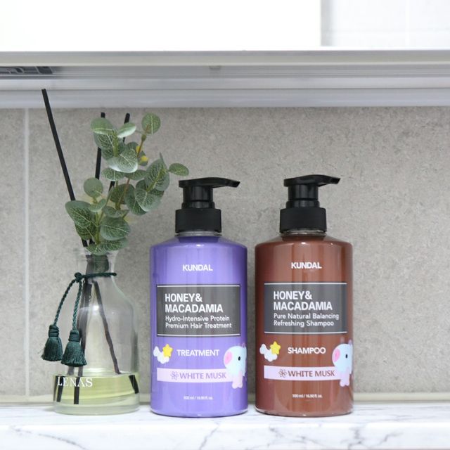 [KUNDAL 공식] 프리미엄 헤어 케어 스페셜 세트 샴푸 500ml &amp; 트리트먼트 500ml 리뷰 사진