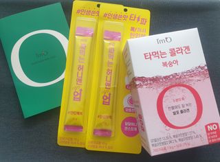[음료수 대신 가능!]  빠르게 흡수되는 아임오 타먹는 콜라겐 1박스 — 5점을 준 리뷰어가 2023년 3월 올린 사용 사진