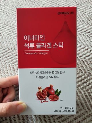 이너미인 석류 콜라겐 스틱 — 5점을 준 리뷰어가 2021년 1월 올린 사용 사진