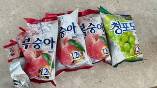 청포도캔디 복숭아캔디 — 5점을 준 리뷰어가 2022년 11월 올린 사용 사진