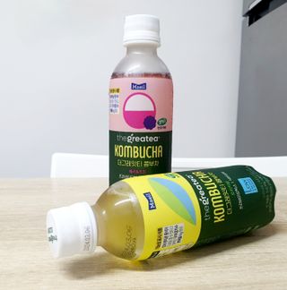 더그레잇티 콤부차 [매일유업] 더그레잇티 44kcal 콤부차 300ml *12개입 (오리지널 6개+베리리치 6개) — 5점을 준 리뷰어가 2023년 7월 올린 사용 사진