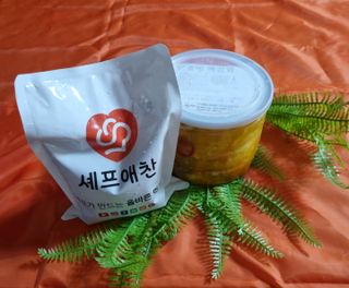 셰프애찬 단호박 백김치 1kg — 5점을 준 리뷰어가 2022년 10월 올린 사용 사진
