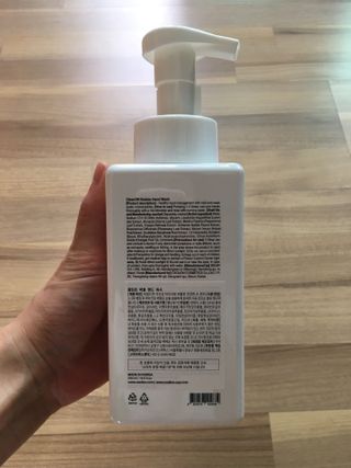 카오리온코스메틱스 클린온 버블 핸드 워시 500ml — 5점을 준 리뷰어가 2021년 8월 올린 사용 사진
