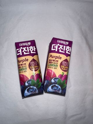 [롯데칠성] 야채듬뿍 더'진한 [롯데칠성] 야채는 이제 COLORFULL! 야채듬뿍  더 진한 레드 4개 +퍼플 4개 (총 8개) — 5점을 준 리뷰어가 2023년 6월 올린 사용 사진
