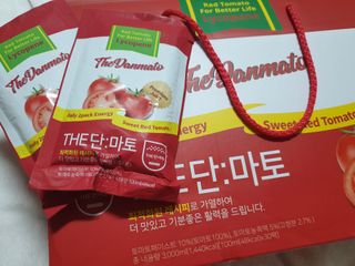 제이제이바이오 더단마토 프리미엄주스 100ml 30팩입 - 무설탕 스테비아 토마토즙 — 5점을 준 리뷰어가 2021년 12월 올린 사용 사진